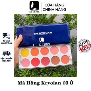 Bảng Má Hồng Kryolan 10 Ô