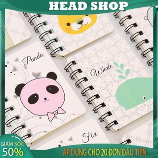 Sổ Note Gáy Lò Xo Phong Cách Hàn Quốc HEAD SHOP