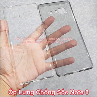 Ốp lưng Samsung Note 8 dẻo trong suốt chống sốc