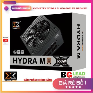 [Mã 154ELSALE2 giảm 7% đơn 300K] Nguồn máy tính XIGMATEK HYDRA M 650 (EN44214) - 80PLUS BRONZE
