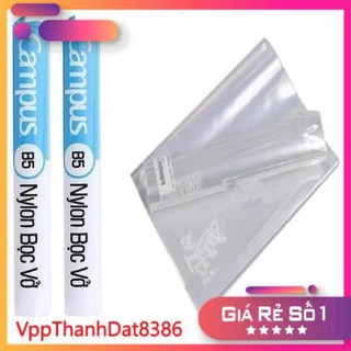 (Sale)  Set 10 bọc vở kẻ ngang Campus 179x252mm, bọc dày, trong suốt