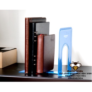 2 giá đỡ sách hình chữ L bằng kim loại chống trượt kích thước 16x12cm