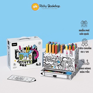 Bộ bút màu hữu cơ Mideer Artist's Box 4 in 1 - kèm vở tô màu cho bé