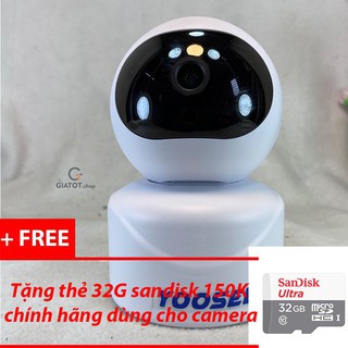 Camera wifi mini yoosee 2 râu 3.0Mbx tặng kèm thẻ nhớ 32G