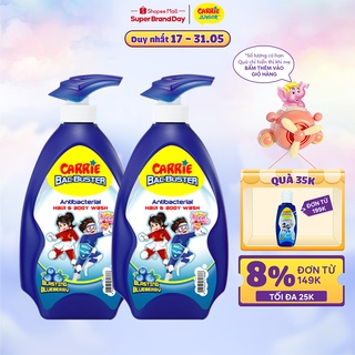 Combo 2 Chai Sữa Tắm Sạch Khuẩn Bacbuster cho bé Hương Blueberry ( 700g/chai)