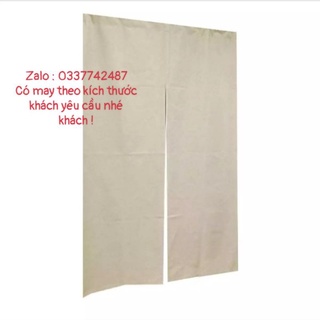 Rèm vải Vintage mộc (kiểu Nhật), kích thước đa dạng, kèm 2 buộc vén rèm