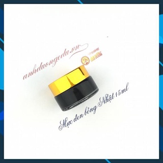 Mực bút luyện chữ đẹp Mực Dip pen  màu đen bóng 15ml, viết bút chấm mực hoặc  bút lông đều đẹp