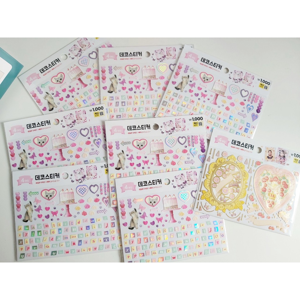 [sticker daiso] SET STICKER TRANG TRÍ TOPLOADER