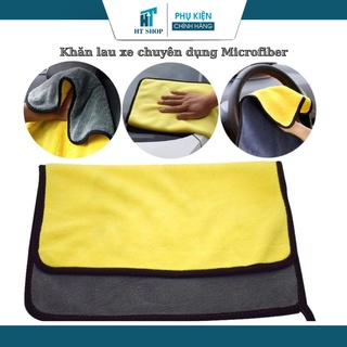 Khăn lau xe chuyên dụng Microfiber siêu thấm không rút sợi