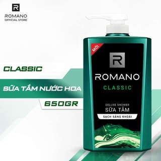 Sữa tắm hương nước hoa nam Romano Classic 180g /650g
