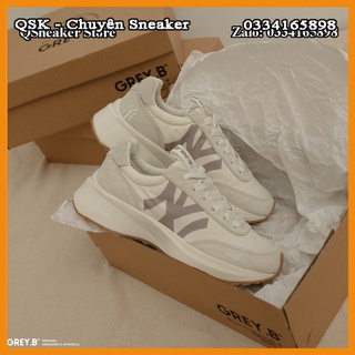 Giày Thể Thao NY Jogger Yankees Ivory Màu Kem, Giày Sneaker Mới Nhất 2021 Fullbox