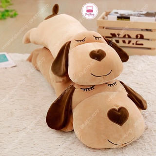 Chó Bông Nhắm Mắt, Gấu Bông Hình Thú, gối ôm hình thú cho bé - Hàng nhập khẩu nguyên con