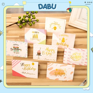 Thiệp tặng quà chúc mừng sinh nhật Happy birthday DABU 6 mẫu siêu đẹp thiệp cứng