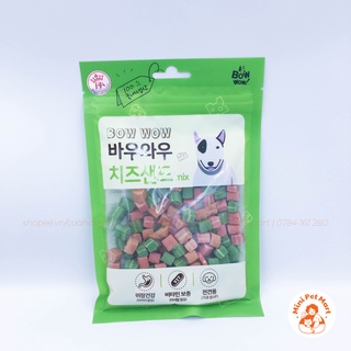 Sandwich hỗn hợp BOWWOW 120g - bánh xương, snack, bánh thưởng, xương gặm cho chó