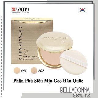 Phấn phủ siêu mịn Catalina Geo Pact (2 Tone màu)