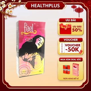 Bao Cao Su Gân gai Kéo dài thời gian 12 chiếc Feel 4 in 1 - bcs Malaysia