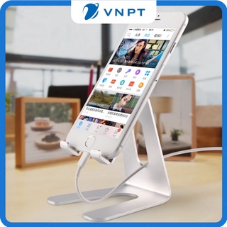 Giá đỡ điện thoại di động, ipad, máy tính để bàn bảng bằng hợp kim nhôm chắc chắn, điều chỉnh góc kiêng, gấp gọn.