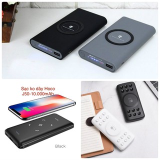 [FREESHIP] PIN DỰ PHÒNG KIÊM SẠC KHÔNG DÂY QI 20.000mAh - HOCO J50, J56 10.000MAH