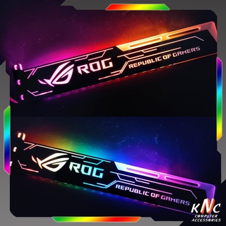 Giá Đỡ VGA Họa Tiết Hình ROG Led RGB Đồng Bộ Màu Hub Coolmoon, Hub Sync
