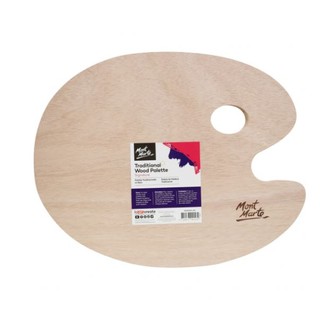 Khay gỗ hình oval Mont Marte, 30*38cm