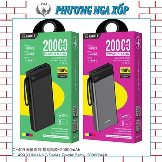 Sạc dự phòng 20.000mah chính hãng KAKU mã KSC - 499