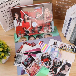 Bộ quà tặng Blackpink Lisa Jisoo Jennie Rose18 món album ảnh bookmark poster postcard sticker in hình idol