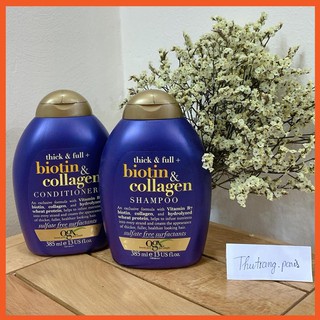 Cặp dầu gội Biotin &amp; Collagen - Chống rụng gẫy tóc: 385ML