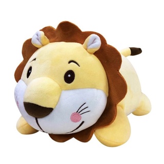 GẤU BÔNG SƯ TỬ NẰM VUI VẺ (32 CM) VẢI MINISO SIÊU MỊN, HÀNG LOẠI 1