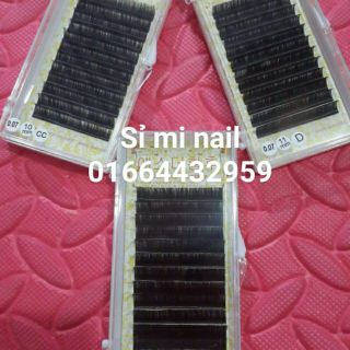 Mi khay dày 0.15 màu đen đủ tất cả các độ dày 0.5, 0.7, 0.10, 0.12, 0.15 đủ độ cong CC ,C và D. Đủ độ dài