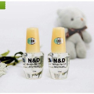 Sơn bóng mau khô N&amp;D - nắp vàng Chai 15ML