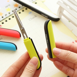 Kéo thủ công gấp gọn, kéo văn phòng Deli 0600 - Hàng chính hãng