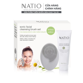 Set Rửa Mặt Sạch Sâu Đặc Biệt Phiên Bản Giới Hạn Natio Sonic Facial Cleansing Brush Set
