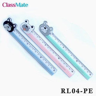 Thước Kẻ ClassMate 15cm RL04-PE Vạch chia cm rõ ràng tạo những đường kẻ chính xác  thiết kế hình ảnh hoạt hình.