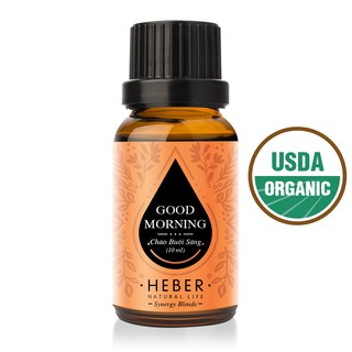 Tinh Dầu Chào Buổi Sáng Heber- Good Morning Blend, Cao Cấp Nhập Khẩu, Thiên Nhiên Nguyên Chất Xông Phòng, 10ml/30ml/50ml