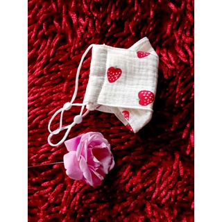 Khẩu trang 3D vải xô muslin handmade 1-3 tuổi