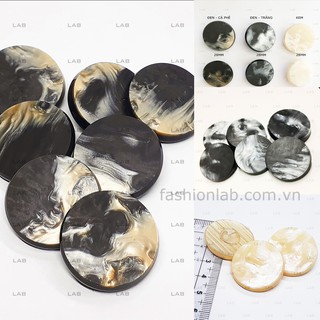 Khuy vân đá marble cài áo, đầm, áo khoác (10 chiếc)