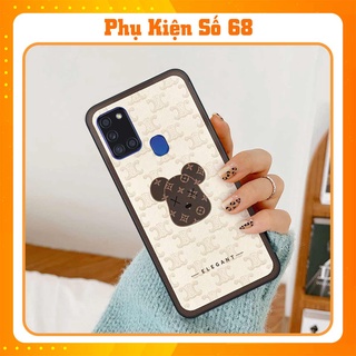 Ốp lưng điện thoại Samsung A21s elegant, gấu be@rbrick cao cấp, vỏ ốp rẻ đẹp