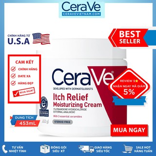 Kem dưỡng giảm ngứa CeraVe Itch Relief Moisturizing Cream (453g)