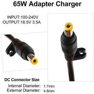 Sạc Pin Laptop HP 18.5V – 3.5A 65w chân thường ( chân vàng ) zin theo máy dùng cho HP Compaq Presario và HP Pavilion
