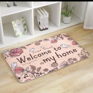 Thảm chùi chân nỉ nhung mềm mịn chất đẹp thảm welcome to my home