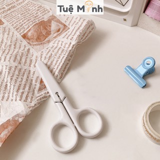 Kéo thủ công kèm bao trắng dài 10cm C09 cắt sticker, đồ handmade
