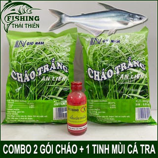 Combo 2 gói cháo gió nam, 1 chai tinh mùi câu cá tra