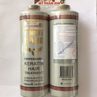 <PHỤC HỒI>Dầu hấp tóc Keratin nano complex hàng chuẩn xịn chuyên phục hồi tóc nát 1000ml