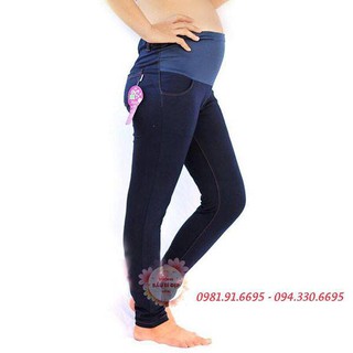 Quần bầu giả jean hiện đại