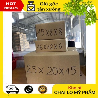 [GIÁ TẬN GỐC] [25x20x15] Thùng Hộp Carton Đóng Gói Hàng , phụ kiện du lịch
