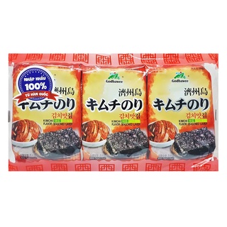 Lốc 3 gói rong biển ăn liền Godbawee Green Sonka 5gr