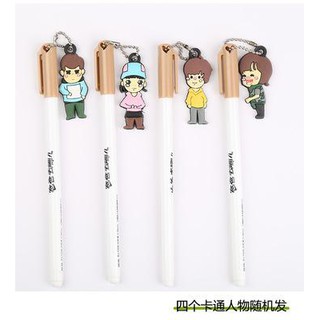 bút cô gái chàng trai dây treo D262 bút cute bút dễ thương bút  viết gel