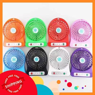 [Mã ELHA22 giảm 5% đơn 300K] Quạt Mini Pin Sạc Để Bàn 3 Chế Độ Gió Giá Ưu Đãi