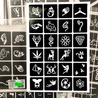 [KX61] Khuôn xăm tattoo henna dùng nhiều lần MẪU MỚI - Mã 61 Giảm giá 10%