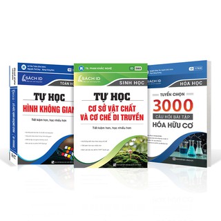 Combo 3 sách ID Luyện thi thpt quốc gia 2022 khối B: Tự học Toán Hóa Sinh